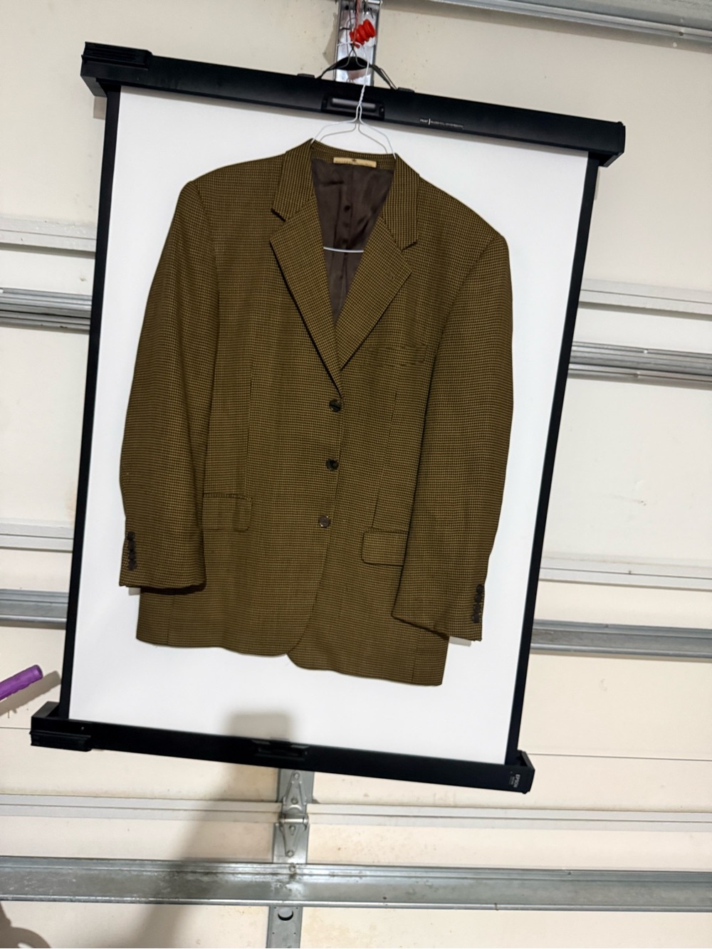 Joseph Abboud Olive Houndstooth Sport Coat